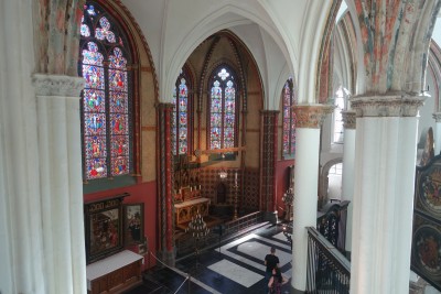 The inside of the Church of our Lady seen from the Gruuthuse House.