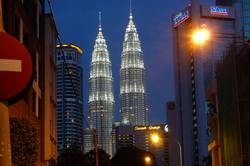 The Petronas twin towers (Kuala Lumpur)