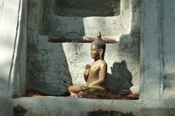 Un Bouddha bien sympathique à Wat Phnom (Phnom Penh)