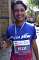 A happy marathon runner in Mumbai.