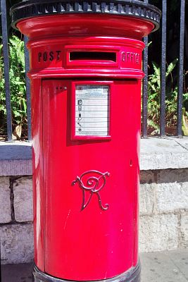 A British Victorian postbox on a very British territory.