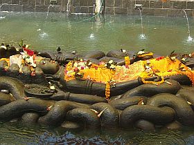 The Sleeping Vishnu of Budhanilkantha