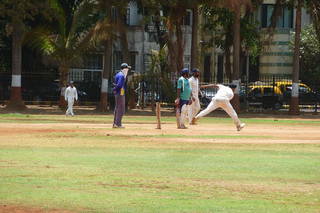 Mumbai: match de cricket sur le Maidan