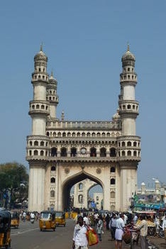 Andhra Pradesh: le fameux Char Minar à Hyderabad