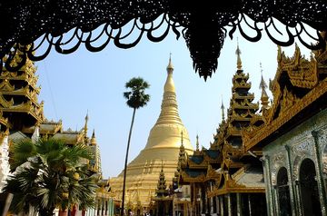 La pagode de Shwe Dagon à Yangon.