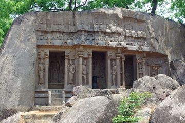 One of the many temples of Mamallapuram