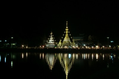 North west Thailand: Mae Hong Son by night.