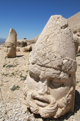 The monumental heads of Nemrut Dagi in Southeast Turkey