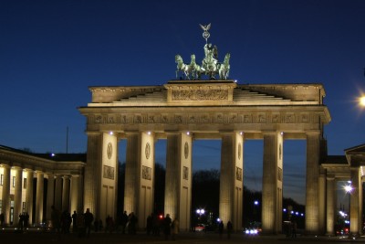 The famous Brandenburger Tor, scene of many historic events in the life of Berlin