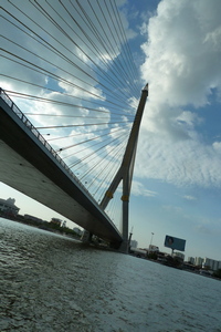 The unmistakable Rama VIII bridge