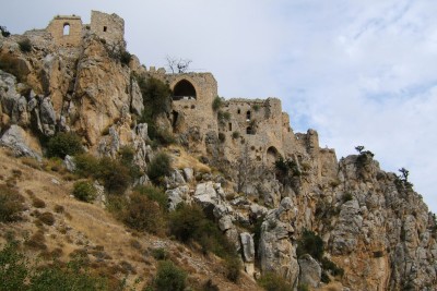 The crusader castle of St Hilarion in Northern Cyprus was an impressive sight.