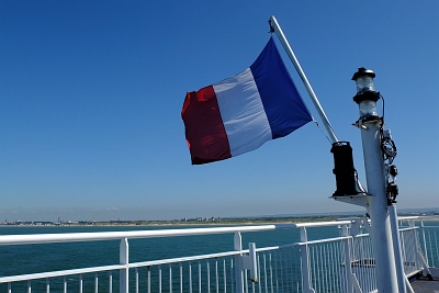 A trip to France often starts on a ferry.