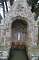 A stone fountain in the countryside around Carnac.