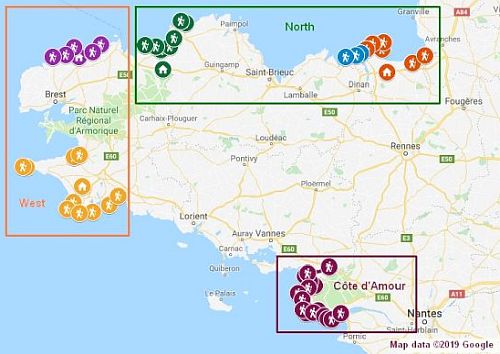 This map shows the current status of our explorations along the coast (Map data ©2019 Google).