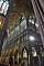 The windows of the nave and the transept on three levels allow a maximum of light to flood the cathedral.
