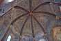 The painted dome of the Chapelle des Templiers.