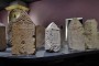 Gallo-Roman section: funerary stelae reminiscent of the necropolis which was situated along the roads outside the town. They have the shape of houses with a triangular top and were erected above the place where the urns containing the ashes of the deceased were buried.