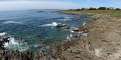 The coast between Beg Porz and Poulguen. This photo is a panorama, click the cross on the right below the photo (or press F if viewing on a desktop) to expand it to its real size and use the bottom scroll bar to navigate through it.