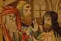4th tapestry: detail of Judas' betrayal of Jesus