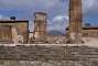 Temple of Jupiter (Regio VII Insula: 8.1): it is located on the north side of the forum with Mount Vesuvius in the background.