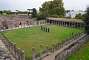 Gladiators Barracks (VIII Insula: 7.16): after the earthquake of 62 AD, the four-sided colonnade located behind the theatre was used as barracks for the gladiators who performed in the town. Along the wings of the colonnade and on the first floor were the rooms which provided accommodation for the gladiators coming from other towns.