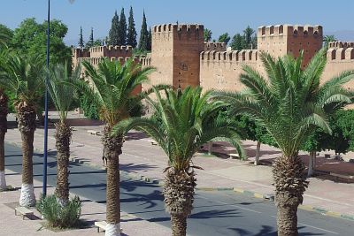 A stretch of the city ramparts.