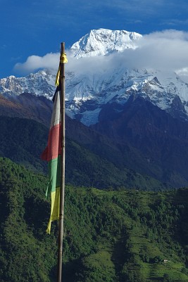 Day 34: Annapurna South (picture taken from our lodge in Ghandruk).