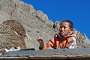 Young boy on the roof of Kagbeni's gompa.