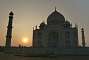 The Taj at sunset.