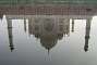 The Taj reflecting in the waters of the Yamuna.