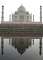 The Taj reflecting in the waters of the Yamuna.