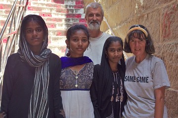 Portrait with ladies, taken in Trichy, 2015