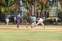 Cricket players on Mumbai's Oval Maidan.