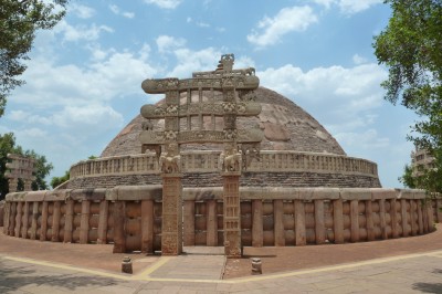 The great Stupa of Sanchi.