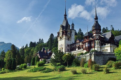 Peleş Castle in Sinaia, the Summer residence of the former Romanian royal family.