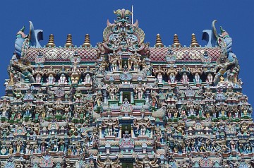 West Gopuram of the Meenakshi Temple in Madurai