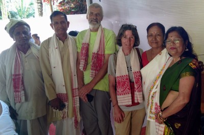 While on Majuli Island (Assam), we came upon many religious festivals with music and dance. We were always welcomed and honoured.
