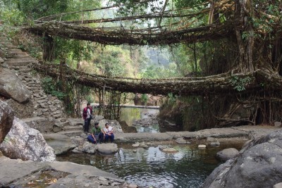 THE double-decker bridge in Nongriat.