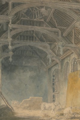 The Great Hall around 1793 - Painting by J. M. W. Turner, Public domain, via Wikimedia Commons.