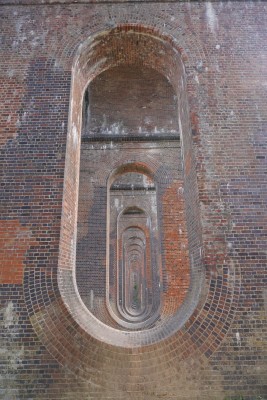 Below the Ouse Valley Viaduct on the Brighton to London rail line.