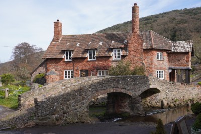 The picturesque village of Allerford near Porlock and Bossington.