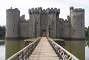 Approching the castle and crossing the moat.