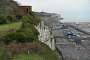 View on Dover's port from the top of the cliff: no need for defensive walls on this side!