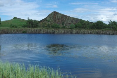 Crag Lough along Hadrian's Wall in Northumberland (June 2016).