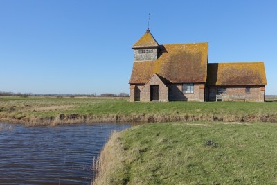 The church of Fairfield in the Romney Marshes.