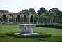 The loggia and its colonnade at the lake end of the Italian garden.