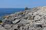 A jumble of old quarried stone blocks at Portland Bill.