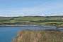 Kimmeridge Bay with red flags flying: no access beyond its western end on that day. Click here to check access times of the MOD firing range.