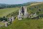 On our second day, we gained the ridge north of Harman's Cross and followed it until we got a really good view over Corfe Castle (National Trust property).