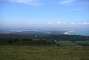 View over Poole Harbour from the ridge leading to Old Harry Rocks.